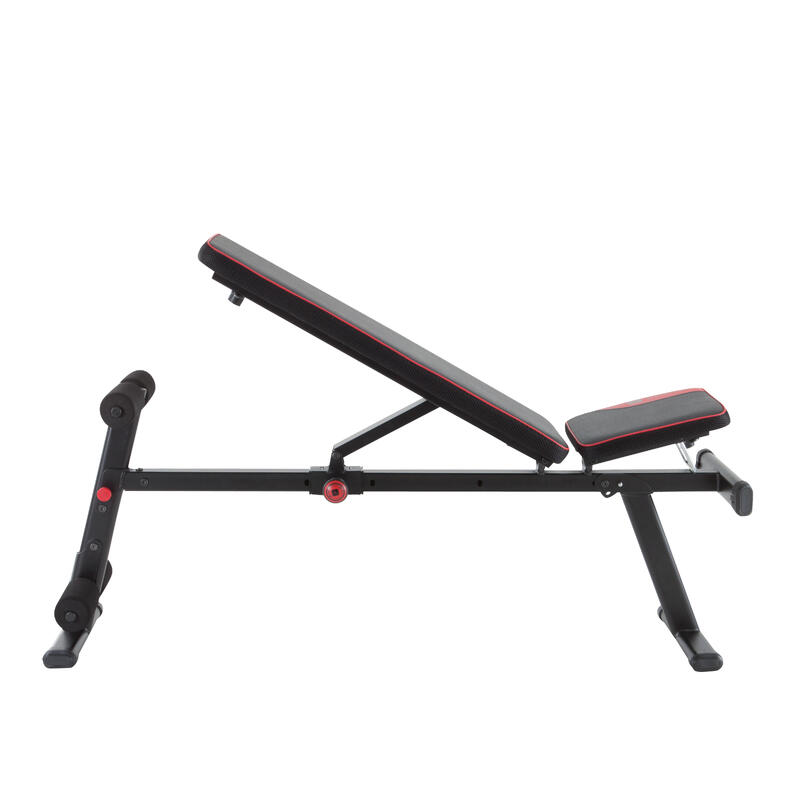 500 Fold Down Incline Weight Bench Domyos By Decathlon