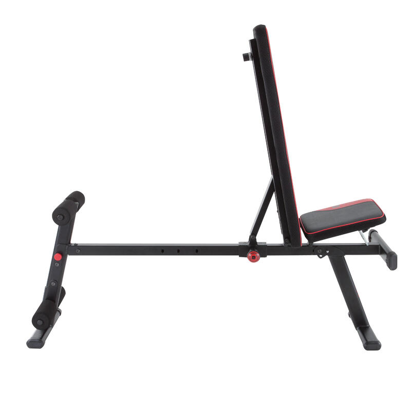 500 Fold Down Incline Weight Bench Domyos By Decathlon