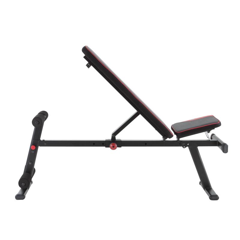 500 Fold Down Incline Weight Bench Domyos By Decathlon