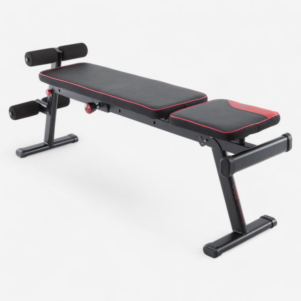 Banco de musculación Domyos 500 plegable/inclinable