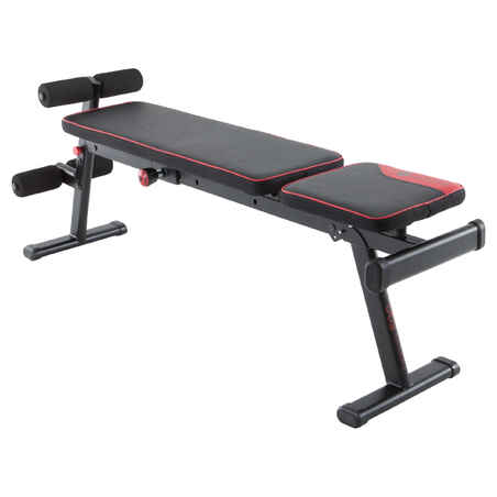 Banco musculación plegable inclinable Domyos 500