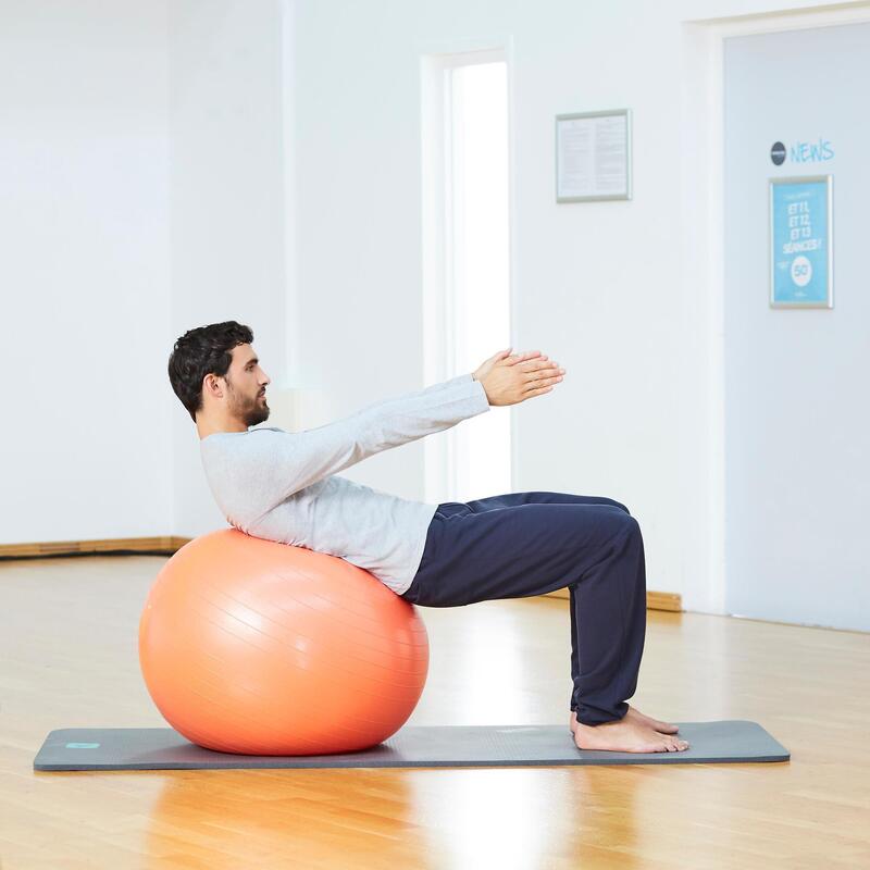 T-Shirt 100 manches longues Gym & Pilates homme gris