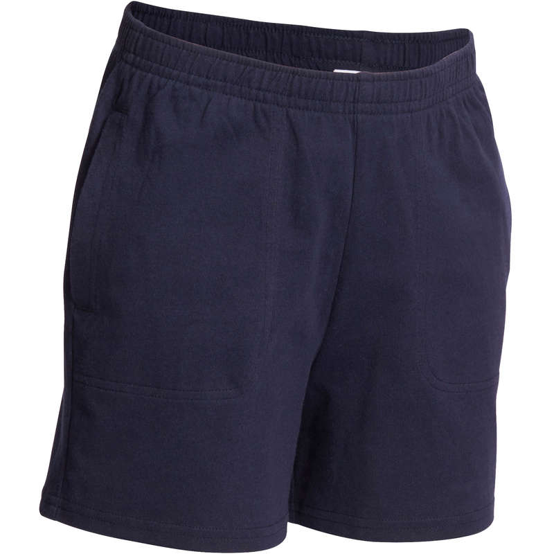DOMYOS Boys' Gym Shorts - Navy Blue | Decathlon