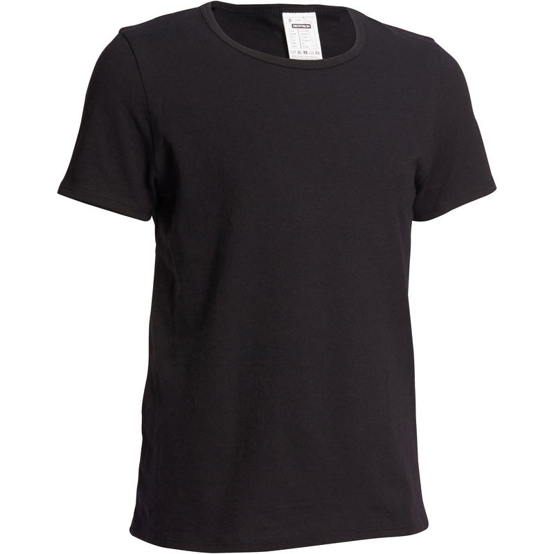 Boys' Gym Short-Sleeved T-Shirt - Black Boys' Gym Short-Sleeved T-Shirt - Black