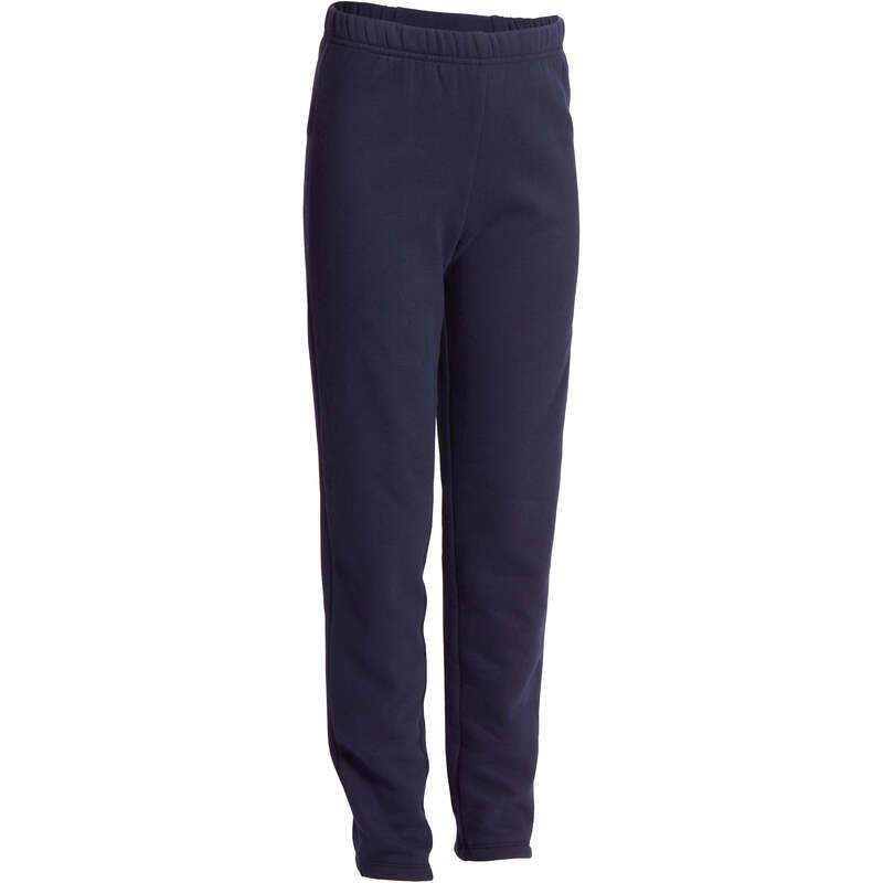 BOY EDUCATIONAL GYM COLD WEATHER APP - 100 Brushed Jersey Gym Bottoms DOMYOS