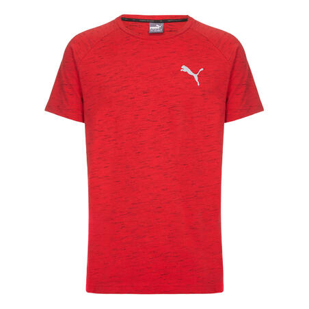 Pánske tričko Evostripe na fitness červené