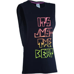 T shirt ouverture côté noir fille