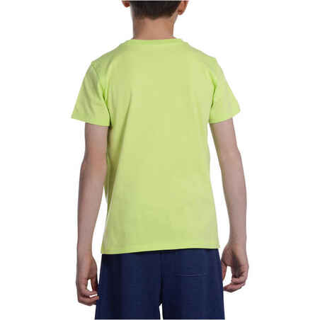 Boys' Short-Sleeved Gym T-Shirt - Green Print