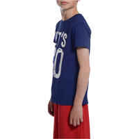 Boys' Short-Sleeved Gym T-Shirt - Navy Blue Print