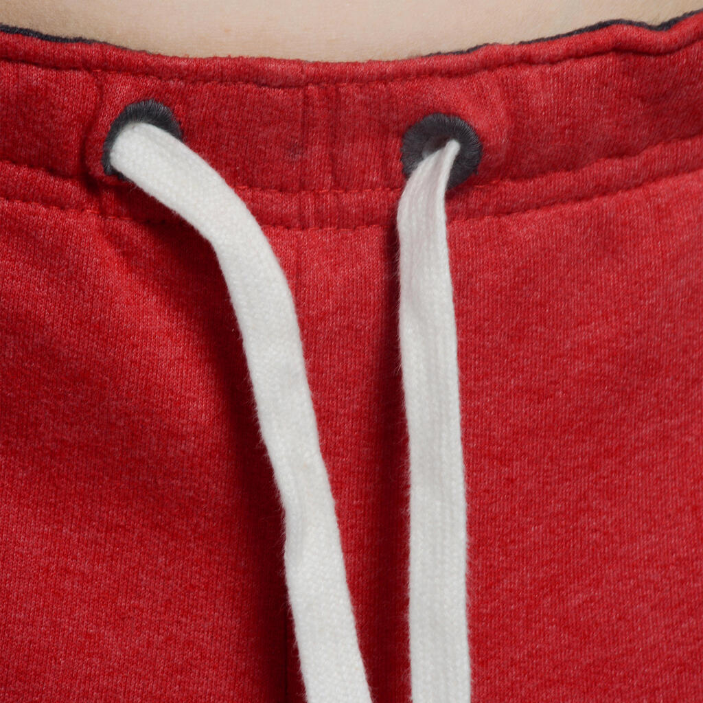 Boys' Gym Shorts - Red/Grey