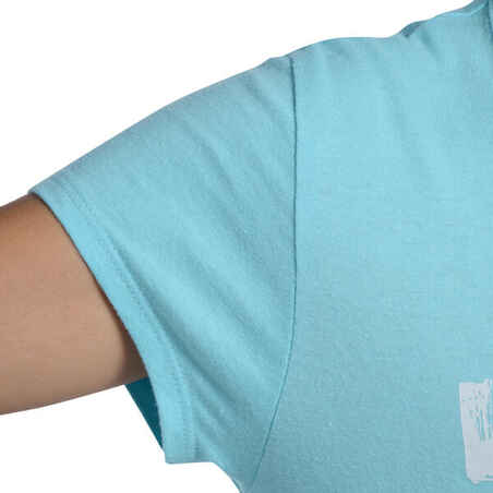 Girls' Short-Sleeved Gym T-Shirt - Blue