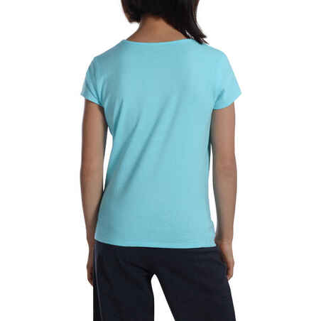 Girls' Short-Sleeved Gym T-Shirt - Blue