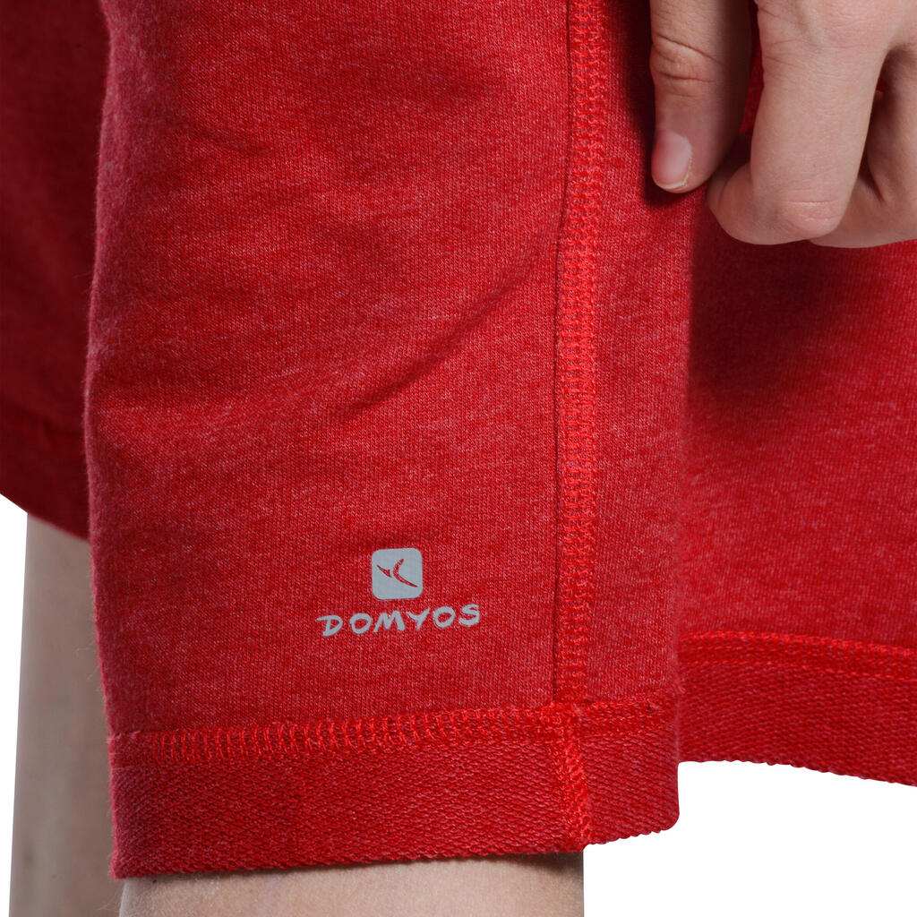 Boys' Gym Shorts - Red/Grey