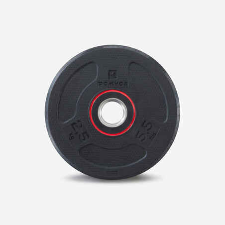 Gumirani disk uteg za bodybuilding 28 mm 2,5 kg