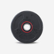 Disc din fontă parțial reciclată, înveliș din cauciuc 2,5 kg 28 mm Bodybuilding