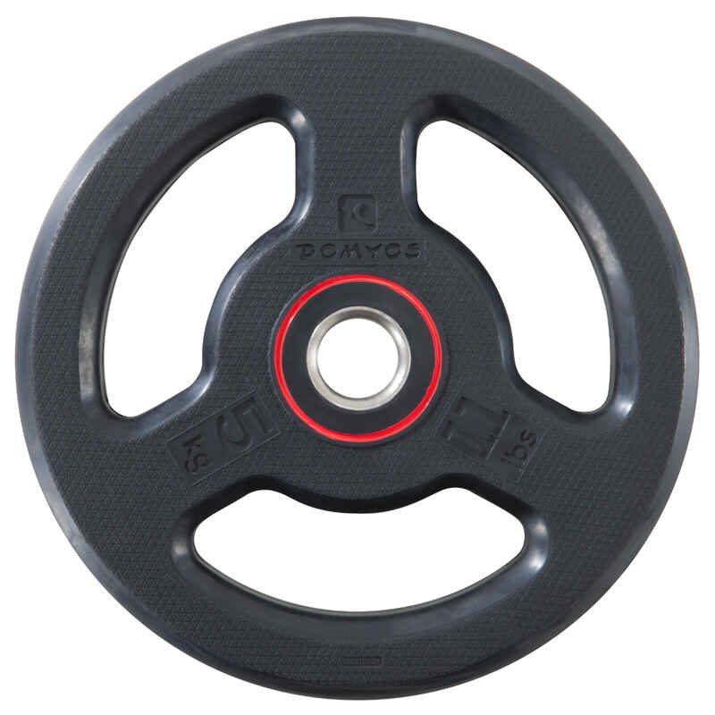 Rubber Disc Weight with Handles 28 mm - 5 kg