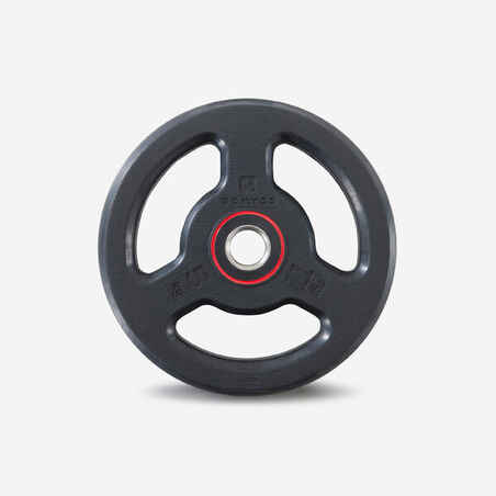 Gumirani disk uteg za bodybuilding 28 mm 5 kg