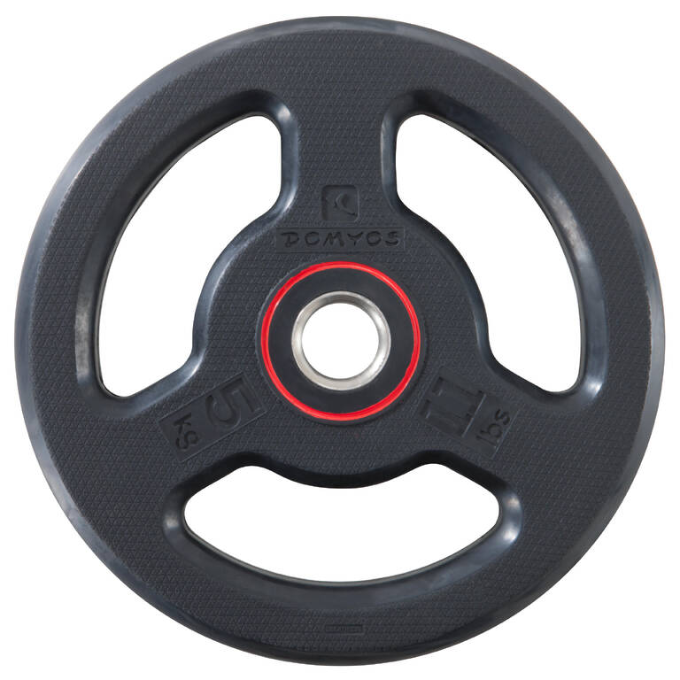 Rubber Disc Weight with Handles 28 mm 5 kg