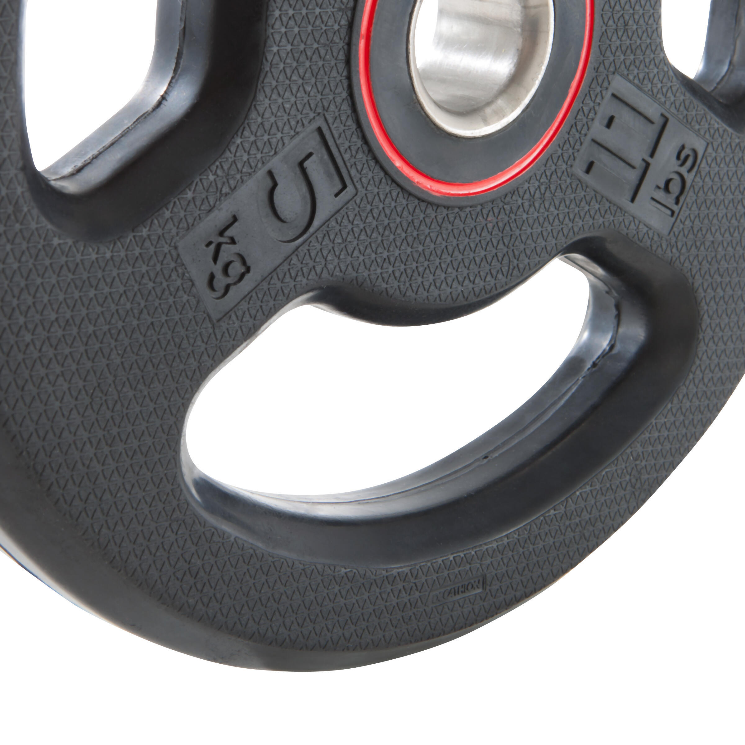 Rubber Disc Weight with Handles 28 mm 5 kg 6/8