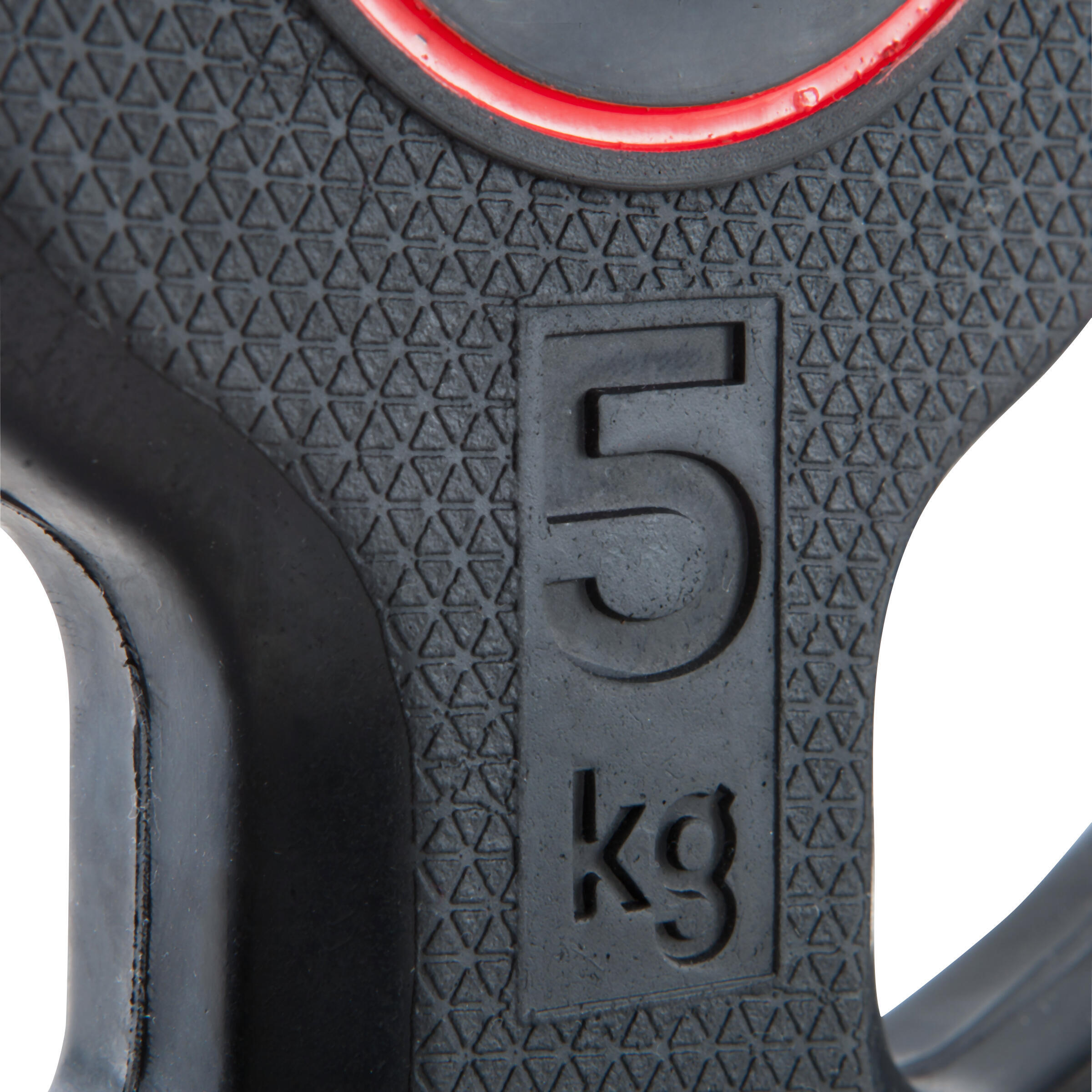 Rubber Disc Weight with Handles 28 mm - 5 kg 2/7