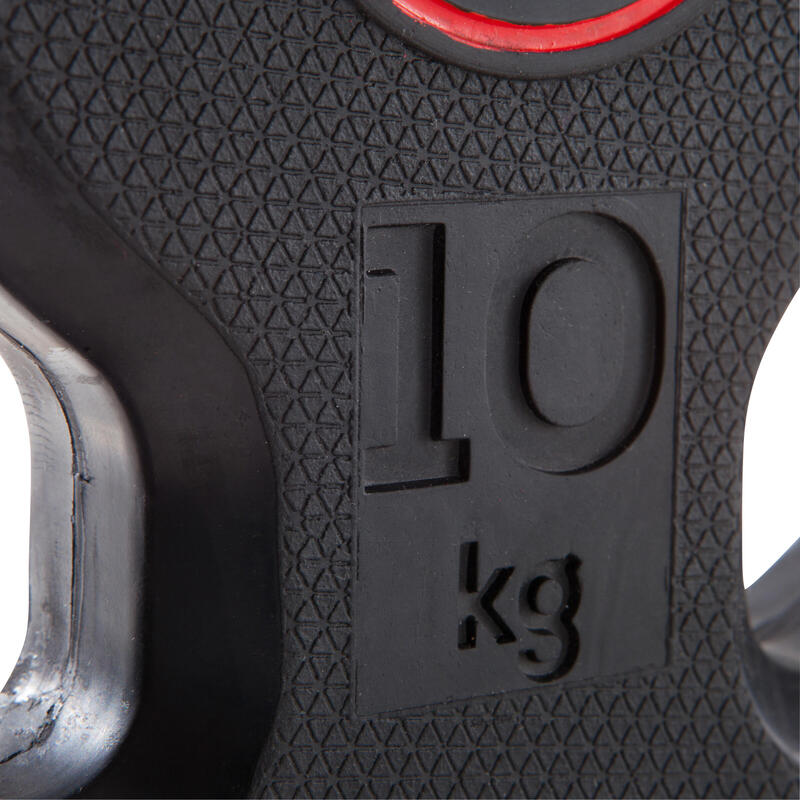 Gumový kotouč na posilování 10 kg 28 mm