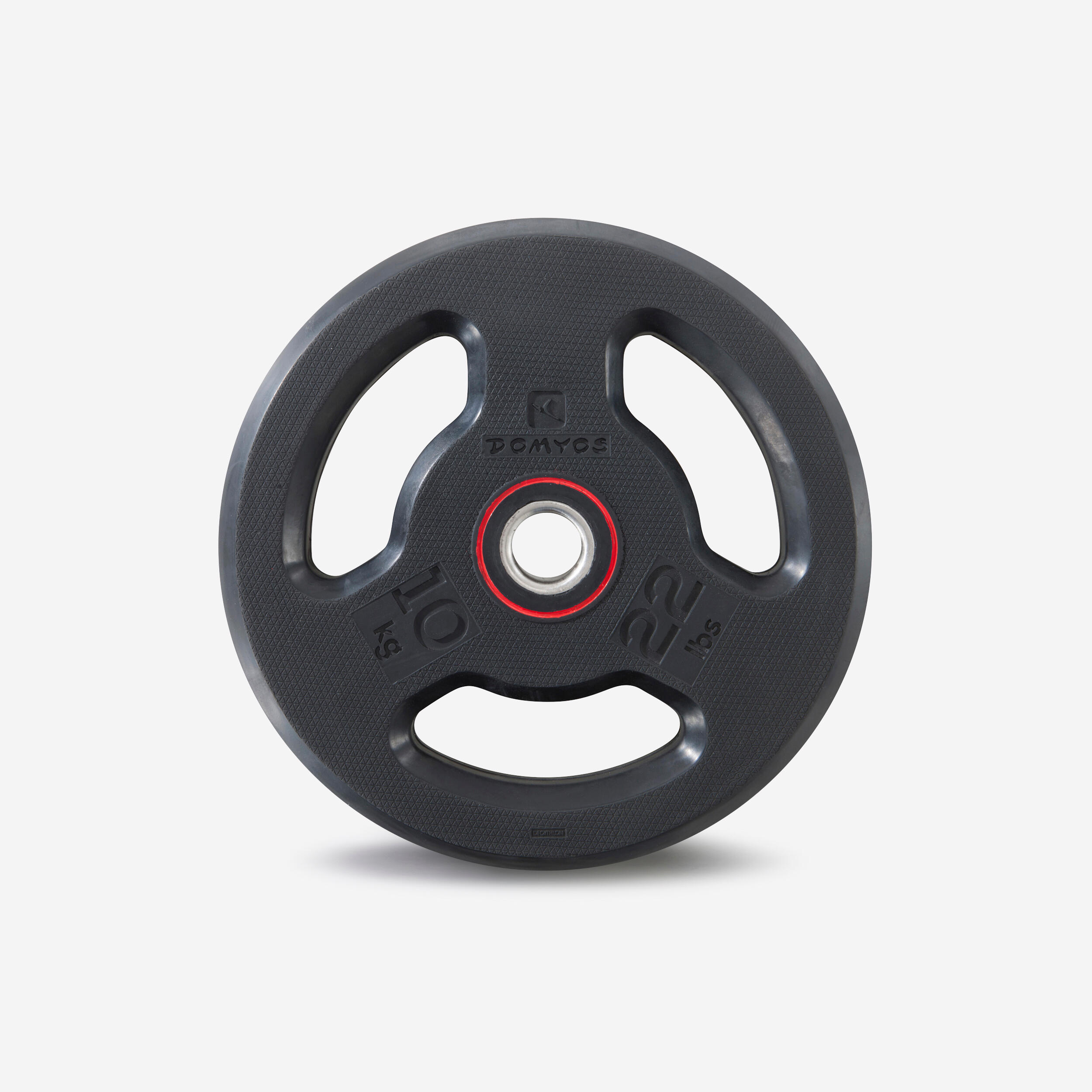 Rubber disc 10kg 28mm with handles