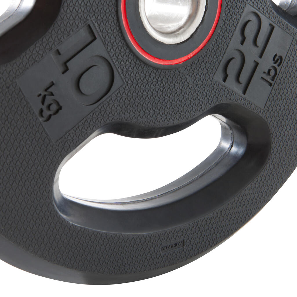 Rubber Weight Disc with Handles 28 mm - 10 kg