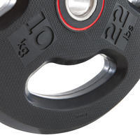 Rubber Weight Disc with Handles 28 mm 10 kg