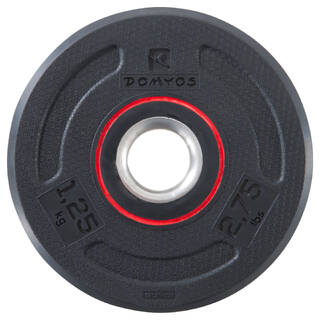 Rubber Disc Weight 28 mm 1.25 kg, Partly Recycled Cast Iron