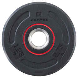 Rubber Weight Training Disc Weight - 1.25 kg 28 mm