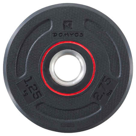 Rubber Weight Training Disc Weight - 1.25 kg 28 mm