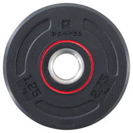 Disque musculation en caoutchouc 1,25kg 28mm
