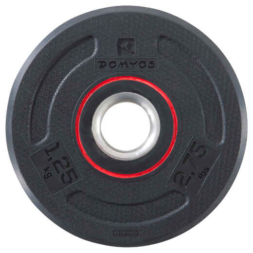 
      Rubber Weight Training Disc Weight 1.25 kg 28 mm
  
