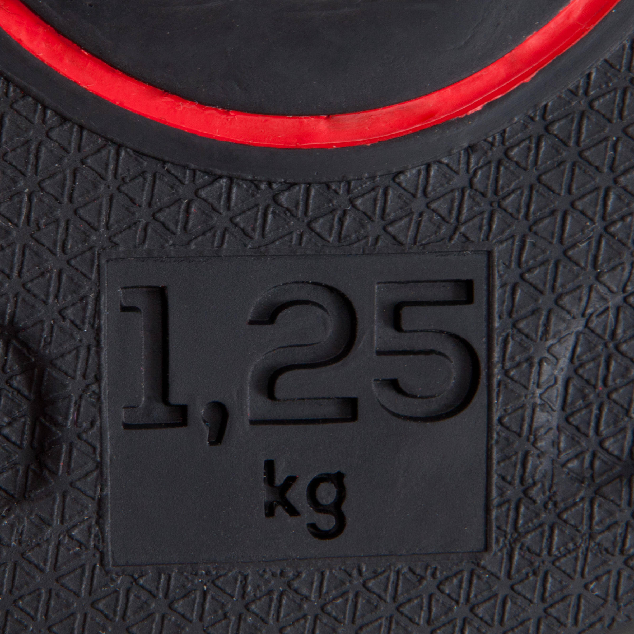 Rubber Disc Weight 28 mm 1.25 kg, Partly Recycled Cast Iron -  3