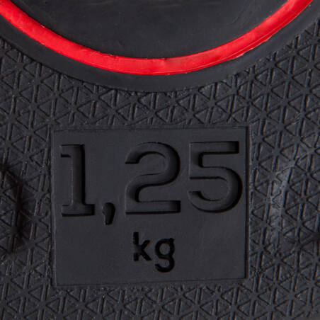 Rubber Weight Training Disc Weight - 1.25 kg 28 mm