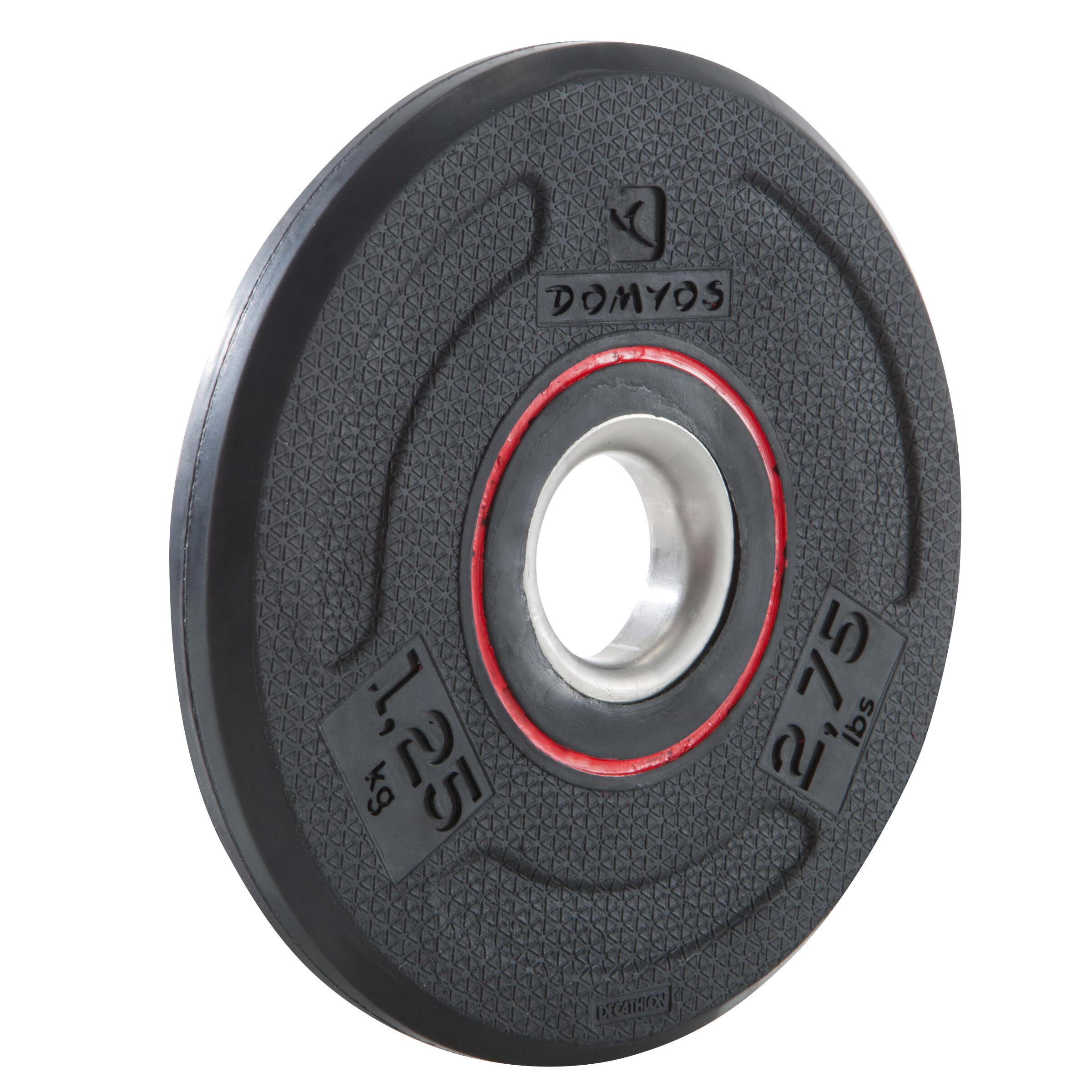 1.25 kg (2.75 lb) Rubber Weight Plate - DOMYOS