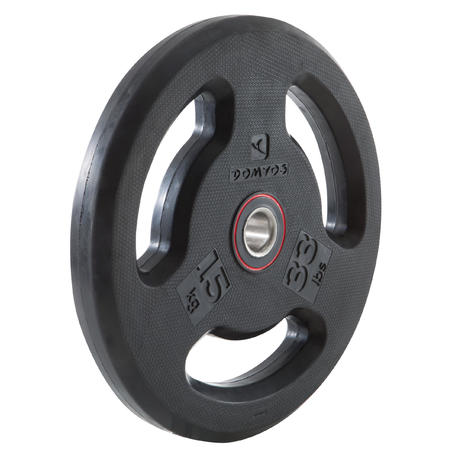 Rubber Weight Disc with Handles 28mm - 15kg