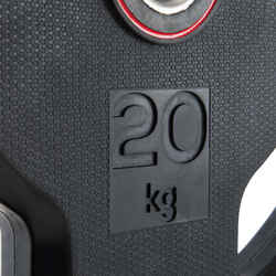 Rubber Weight Disc with Handles 28mm - 20kg