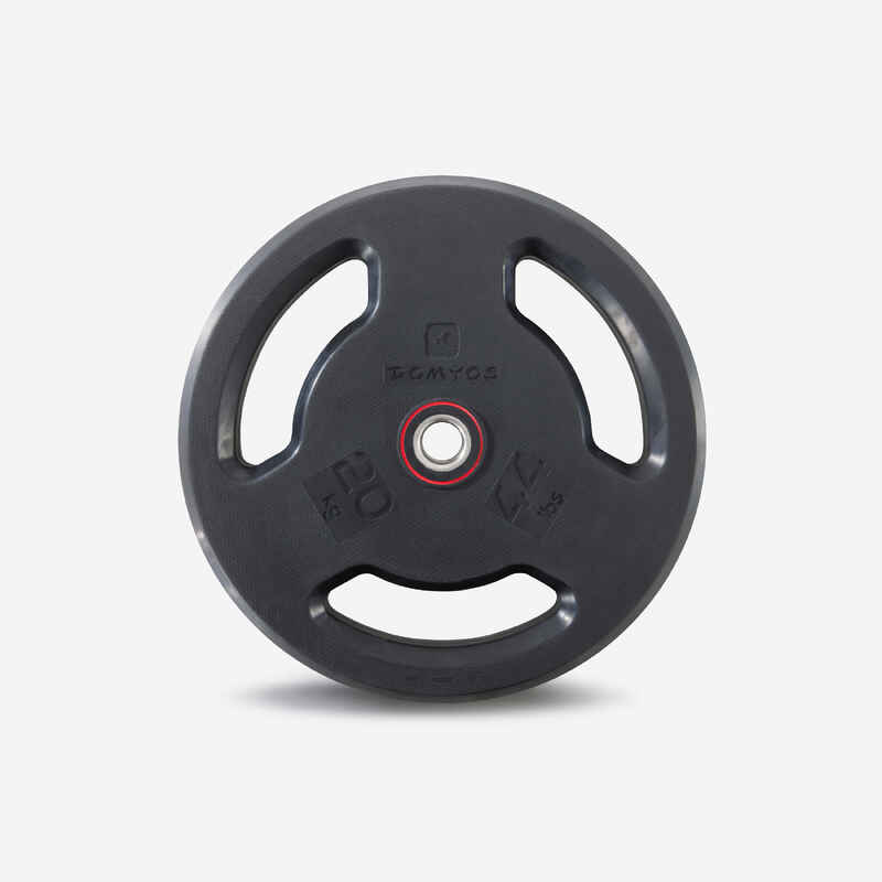 Rubber Weight Disc with Handles 28 mm 20 kg