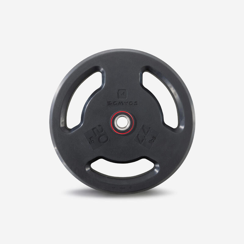 Rubber Weight Disc with Handles 28mm - 20kg