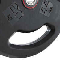 Rubber Weight Disc with Handles 28 mm 20 kg