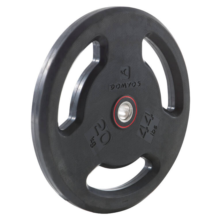 Rubber Weight Disc with Handles 28 mm 20 kg
