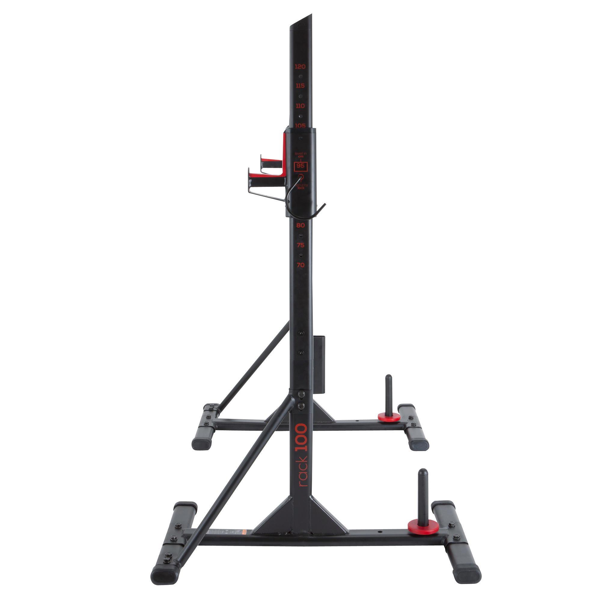 100 Weight Training Bar Rack DOMYOS 