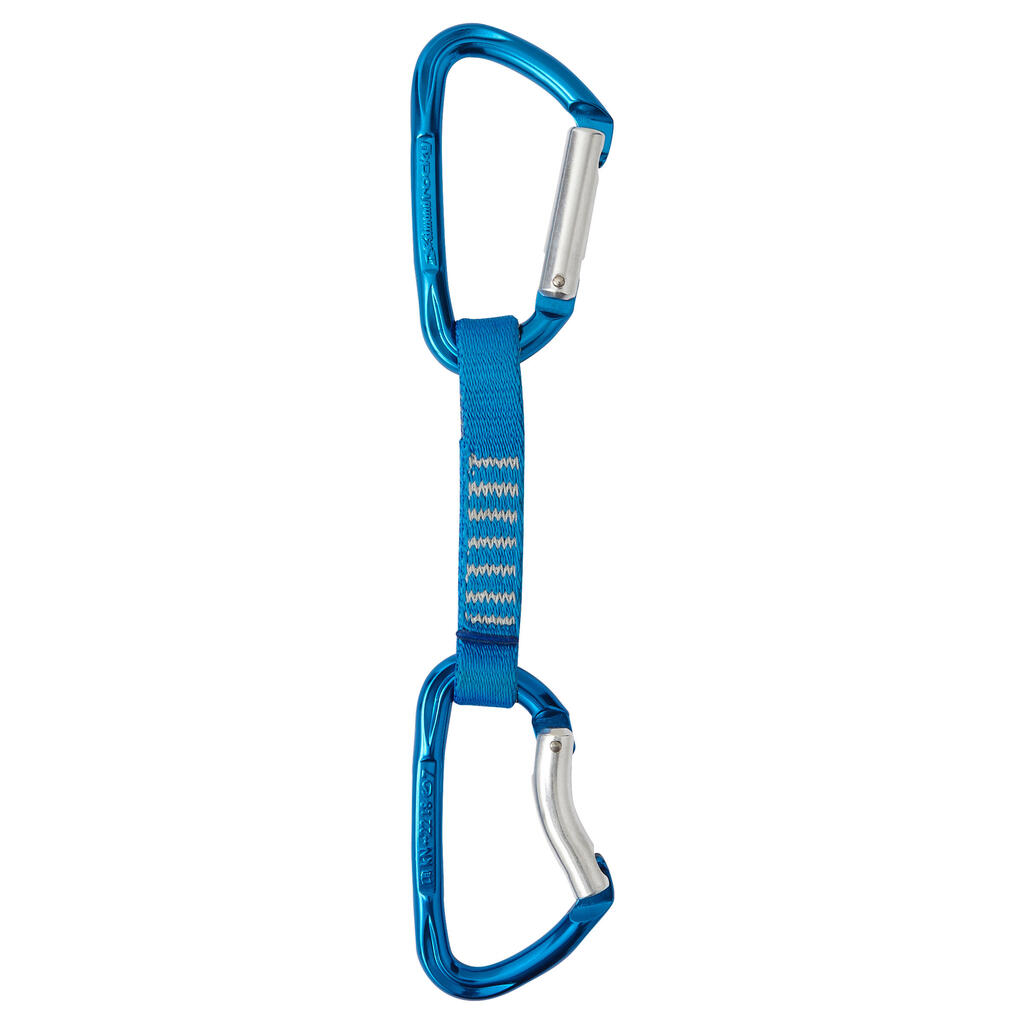 Climbing and mountaineering quickdraw 11 cm - blue
