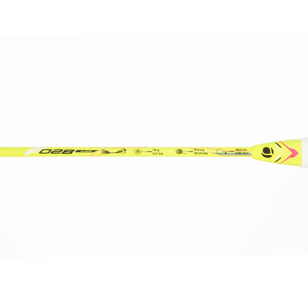 RAQUETA DE BÁDMINTON ADULTO BR820 LITE AMARILLO 