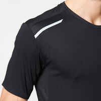 RUN DRY MEN'S RUNNING T-SHIRT BLACK