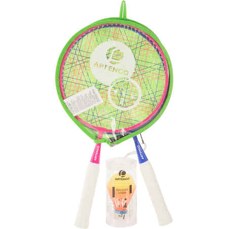 Conjunto Discover Rosado Azul Raqueta niños de bádminton