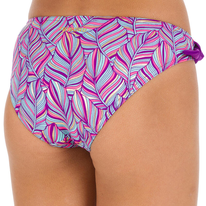 Maillot de bain 2 pièces foulard fille TAMI PALM VIOLET