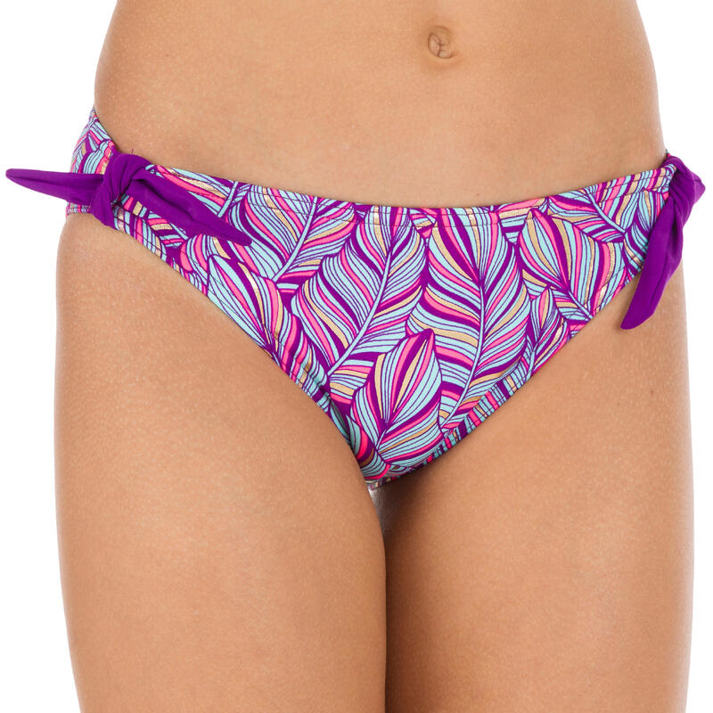 Maillot de bain 2 pièces foulard fille TAMI PALM VIOLET