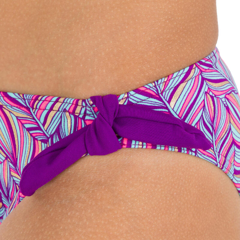 Maillot de bain 2 pièces foulard fille TAMI PALM VIOLET